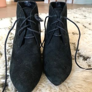 Zara witchy suede booties